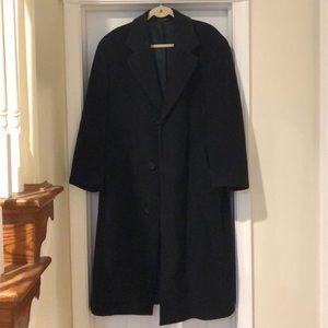 Hugo Boss wool blend knee length dress coat